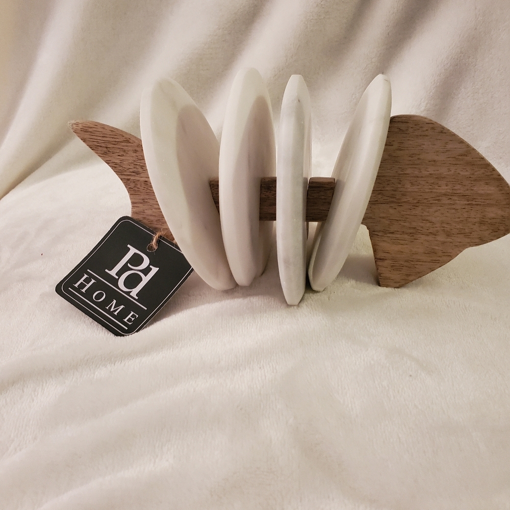 Stone Coaster Set - Novelty Fish Shape